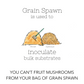 Grain Spawn - Blue Oyster (1kg) - Plastic Bag